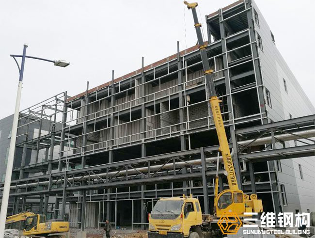 红桃国际钢结构工程施工测量工作